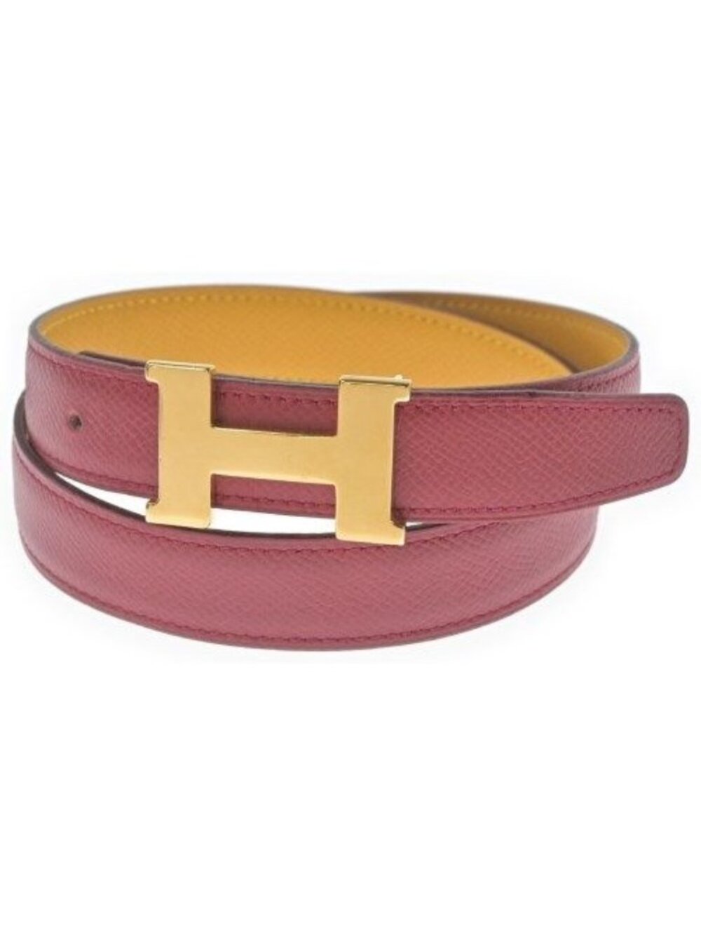 Hermes Constance Belt Red
